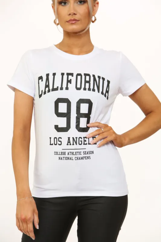 CALIFORNIA Slogan Tee sold by Denimwise
