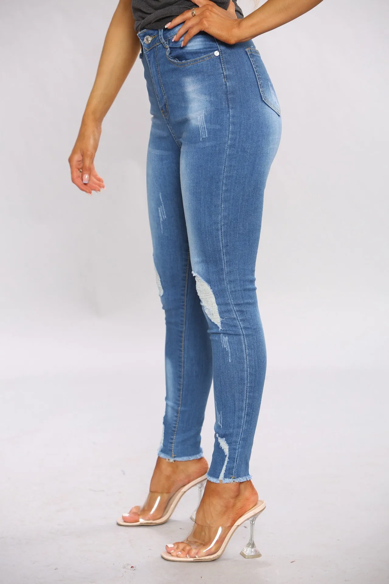 Denim Ripped Pocket Jeans sold by Denimwise product image thumbnail 3