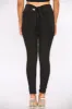 Black Knotted Waffle Sports Leggings sold by Denimwise