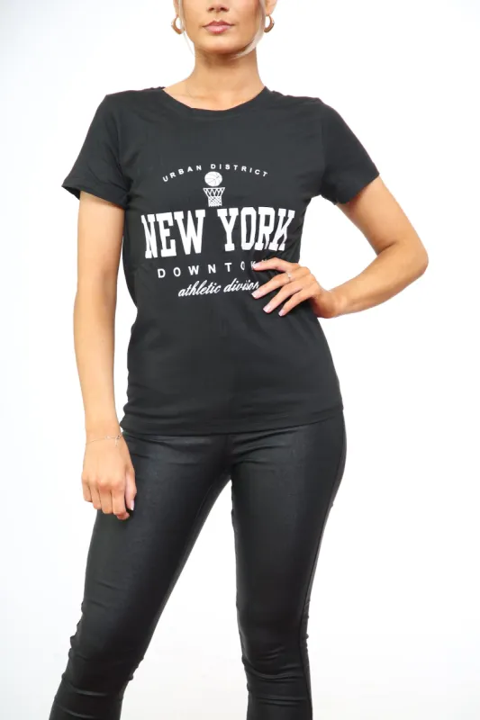 'NEW YORK ' SLOGAN  PRINT T-SHIRT sold by Denimwise