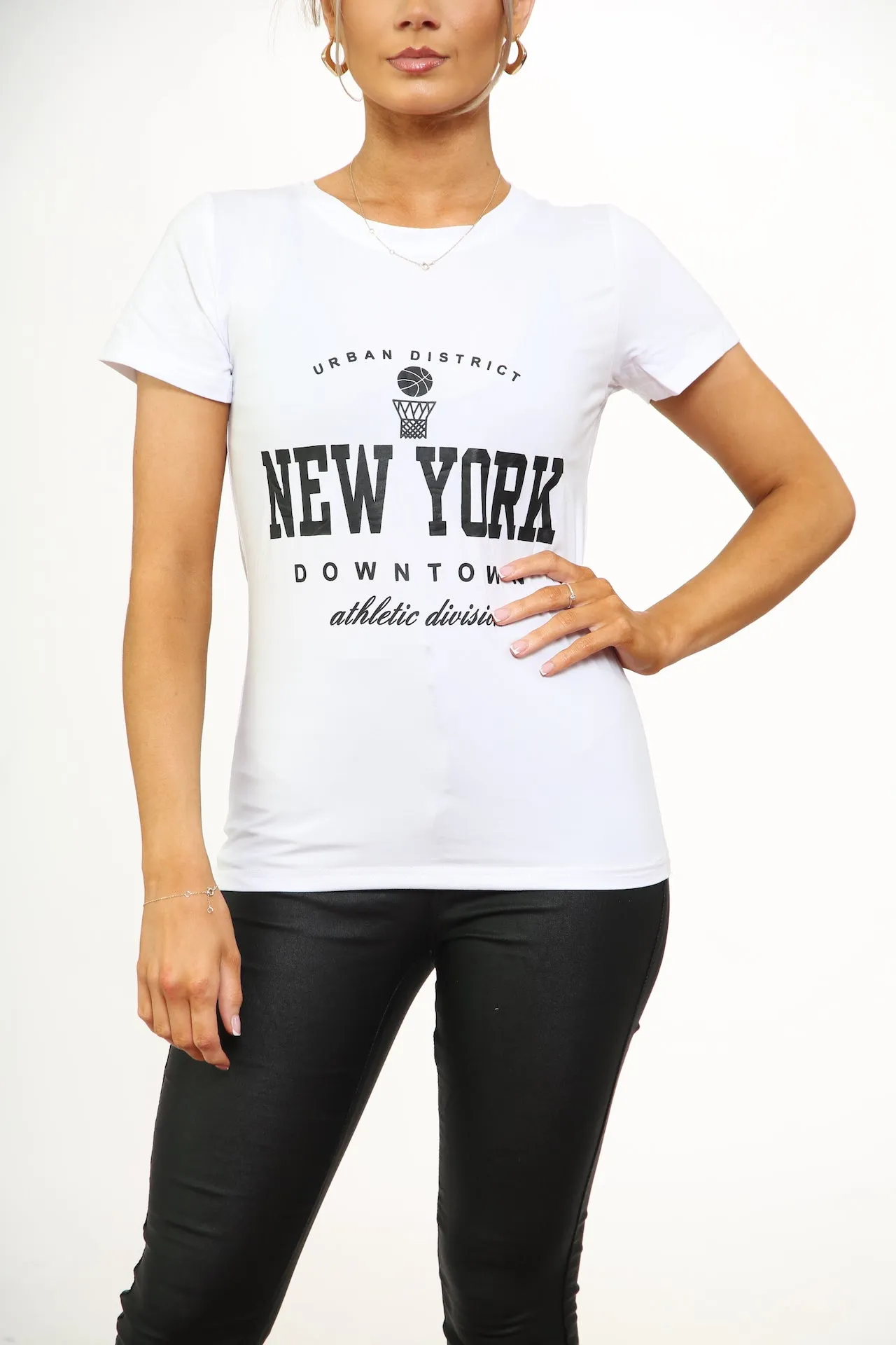 'NEW YORK ' SLOGAN PRINT T-SHIRT sold by Denimwise product image thumbnail 4
