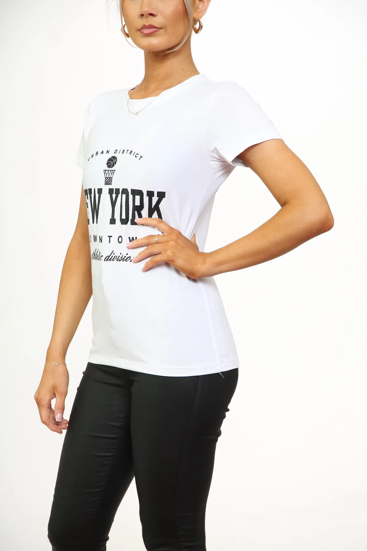 'NEW YORK ' SLOGAN PRINT T-SHIRT sold by Denimwise product image thumbnail 5