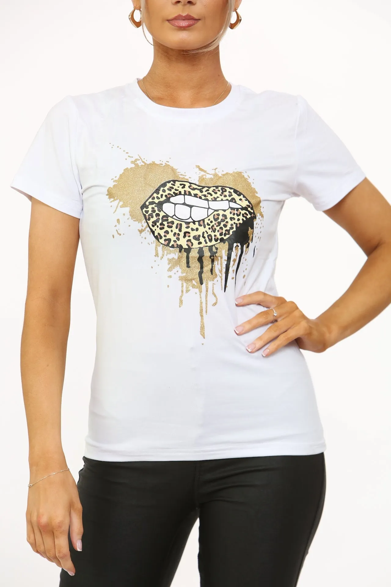 LIP PRINT T Shirt sold by Denimwise product image thumbnail 5