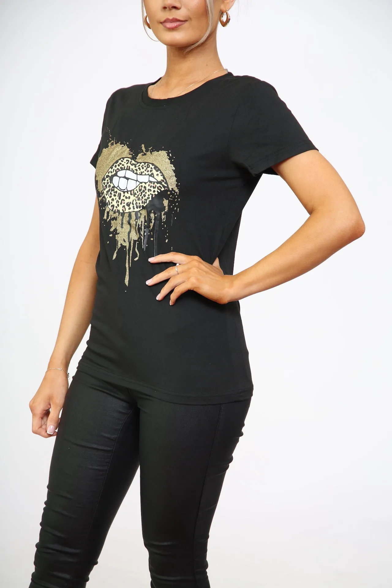 LIP PRINT T Shirt sold by Denimwise product image thumbnail 3