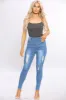Blue Ripped Skinny Jeans sold by Denimwise