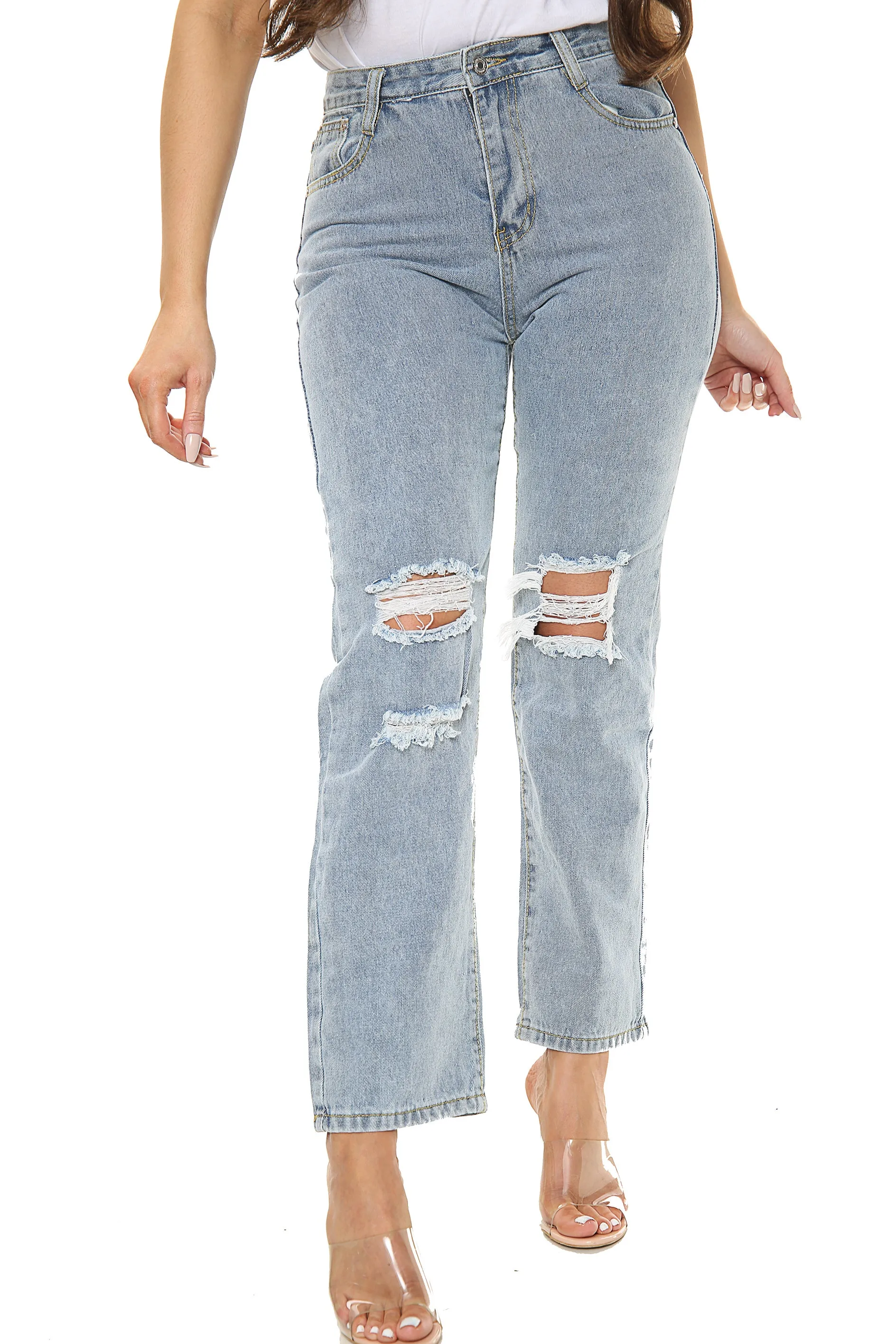 Boyfriend Jeans Grey sold by Denimwise product image thumbnail 2
