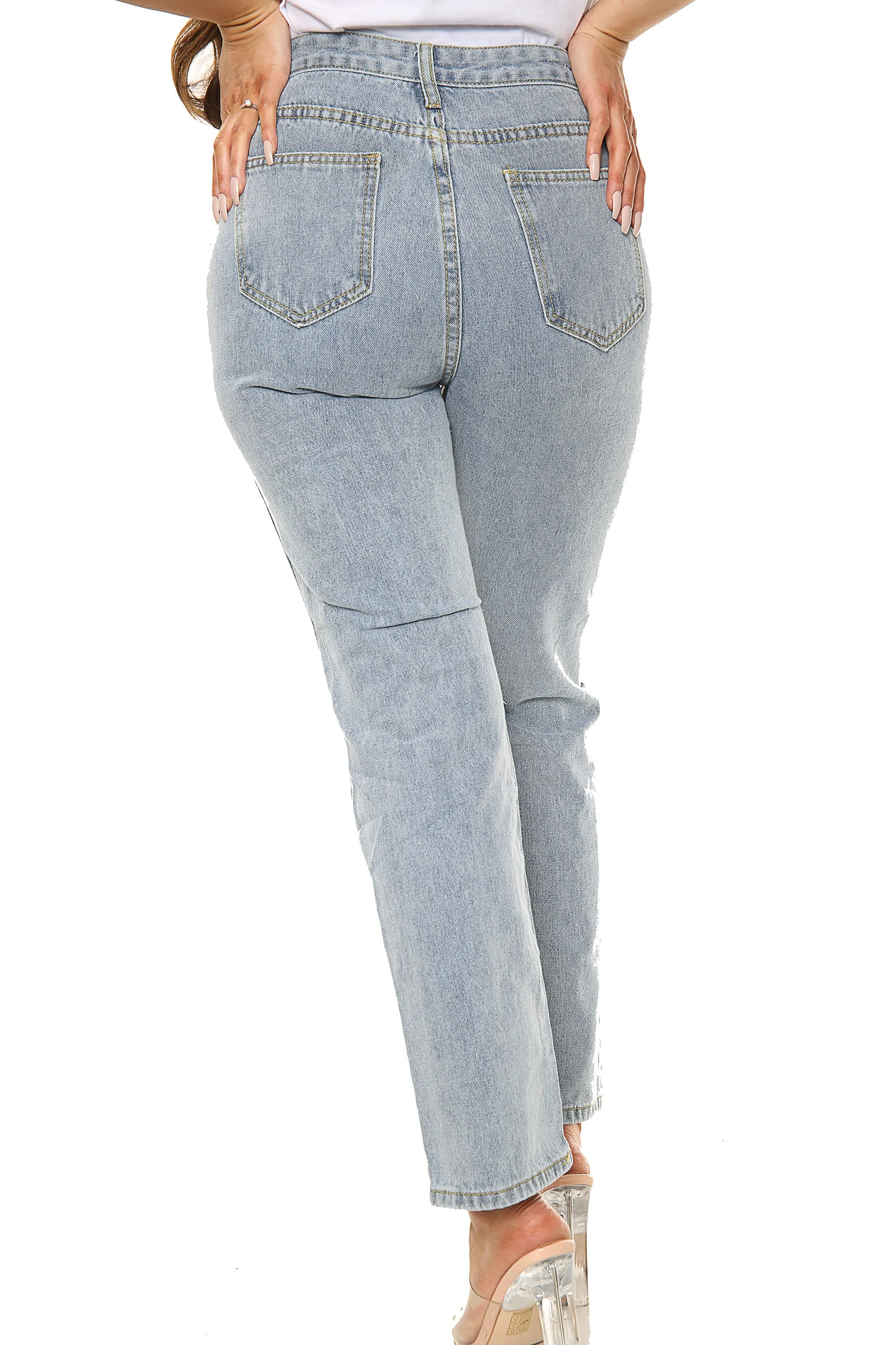 Boyfriend Jeans Grey sold by Denimwise product image thumbnail 4