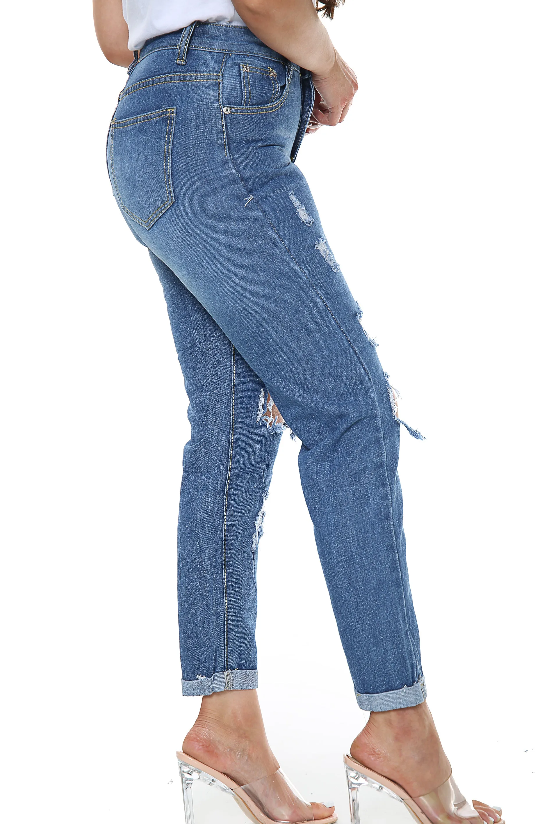 Blue Boyfriend Jeans sold by Denimwise product image thumbnail 3