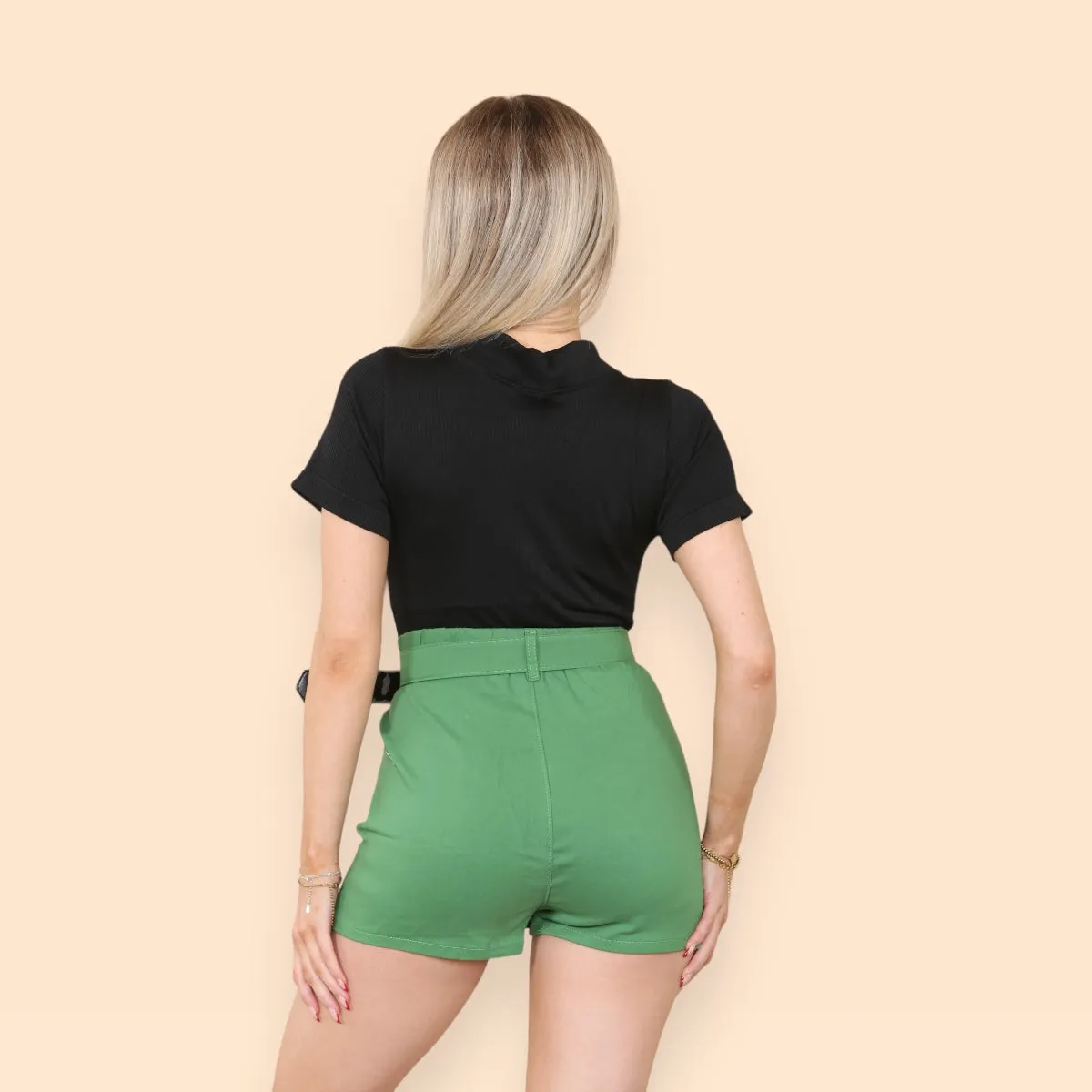 Belted Cargo Skorts For Women sold by Denimwise product image thumbnail 4