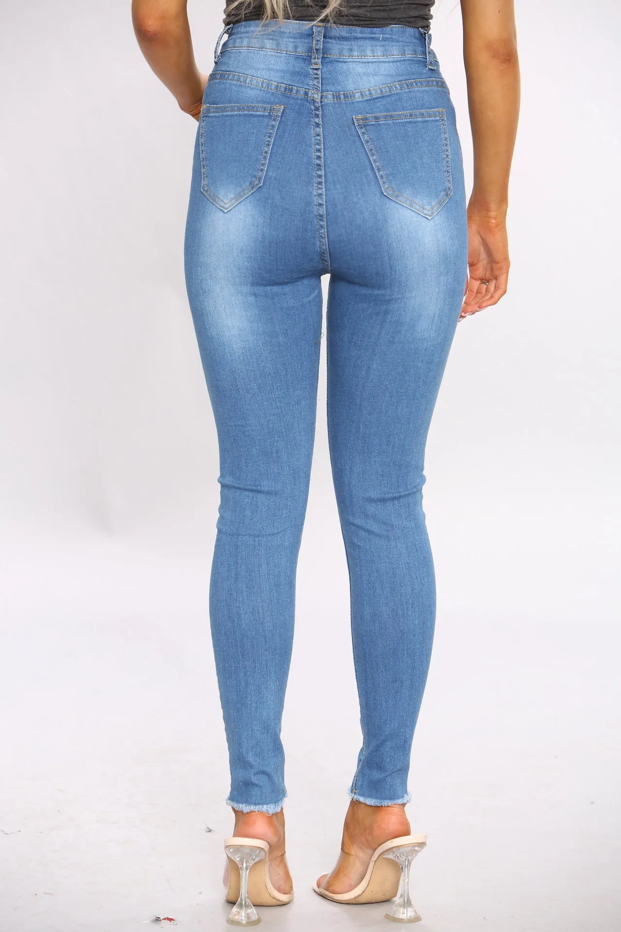 Ripped Skinny Jeans For Women sold by Denimwise product image thumbnail 4