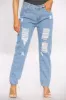 Denim Blue wash  Mom Jeans sold by Denimwise
