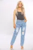 Denim Blue wash  Mom Jeans sold by Denimwise