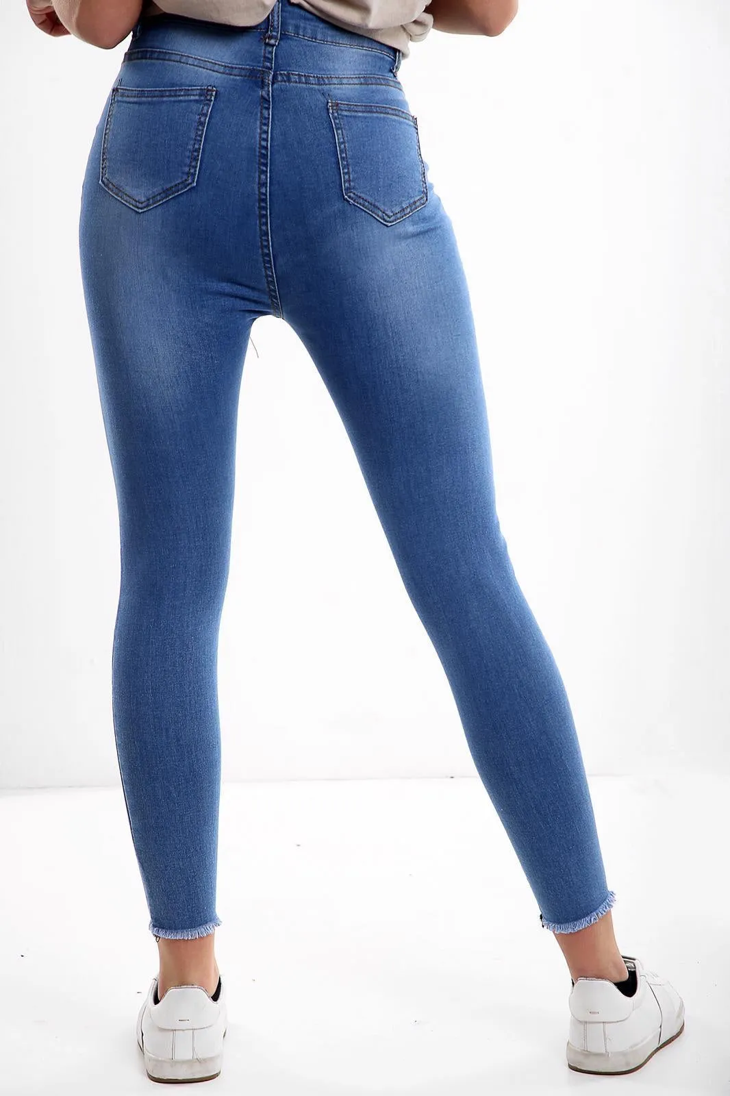 Blue Ladies High waisted jeans sold by Denimwise product image thumbnail 4