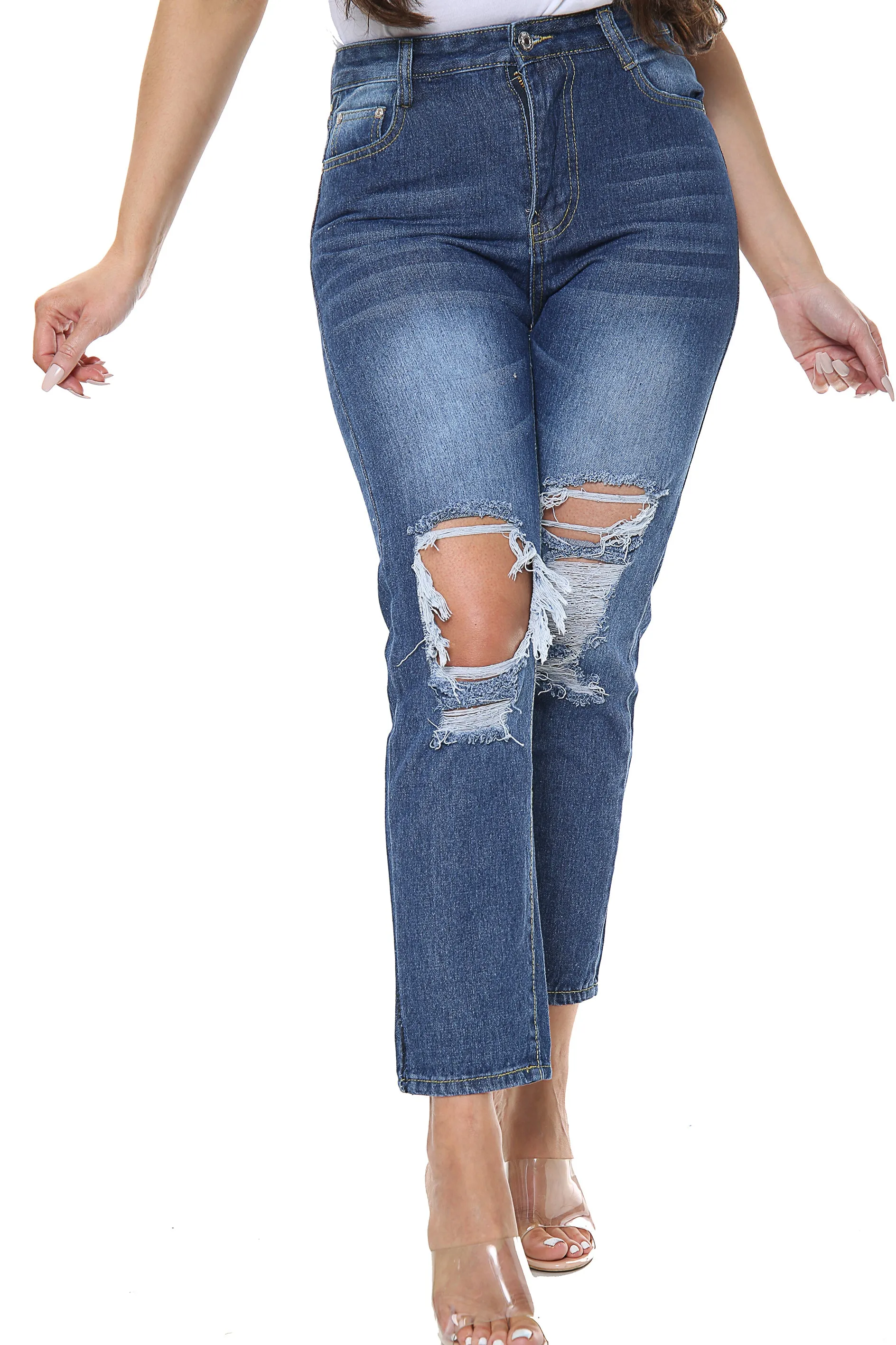 Medium Blue Boyfriend Jeans sold by Denimwise product image thumbnail 2
