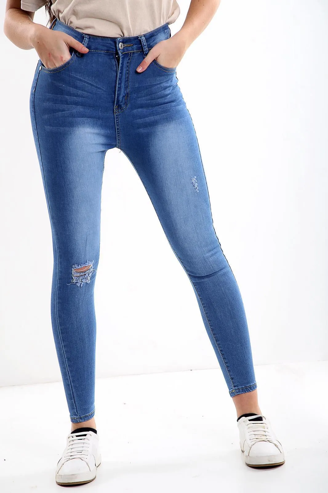 Blue Ladies High waisted jeans sold by Denimwise product image thumbnail 2