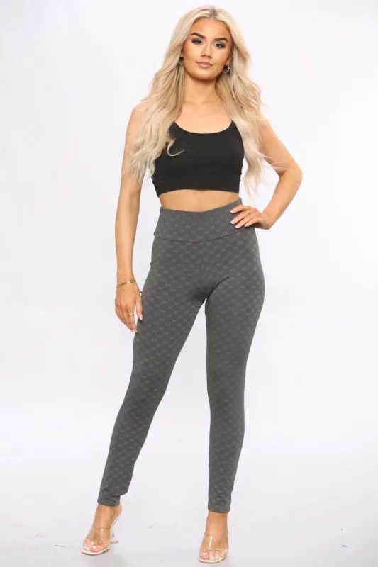 Waffle Push UP Sports Leggings sold by Denimwise