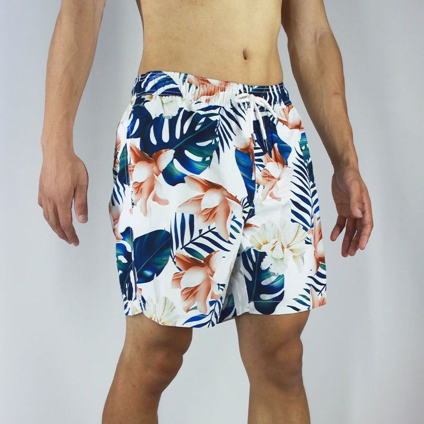 Men's 6'' Stretch Volley Swim Shorts-Flowernest sold by IslandHaze product image thumbnail 3