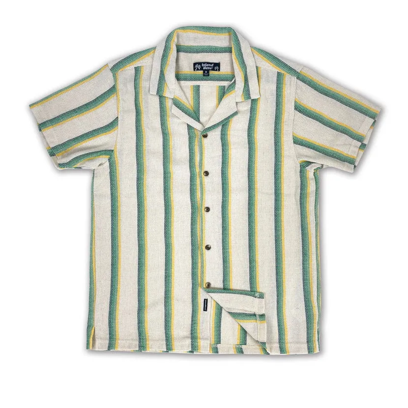 Men's Textured Stripe S/S Woven Shirts (MS724715) sold by IslandHaze