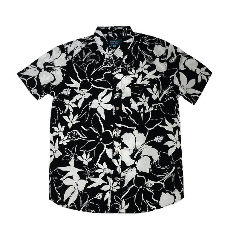 Hawaiian Shirt Black Tropical Shirt sold by IslandHaze