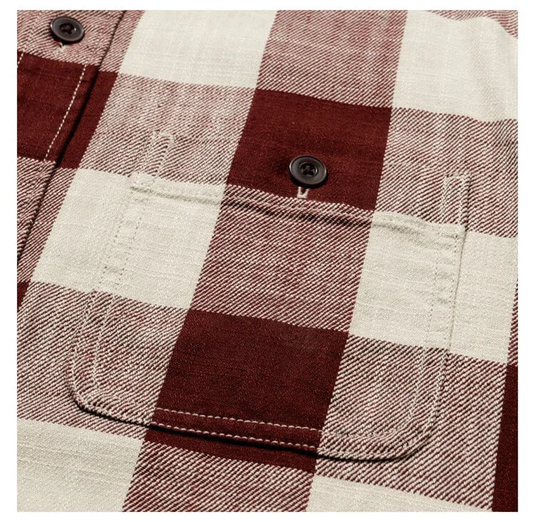 Plaid Performance Flannel Workshirt Olive sold by IslandHaze product image thumbnail 5