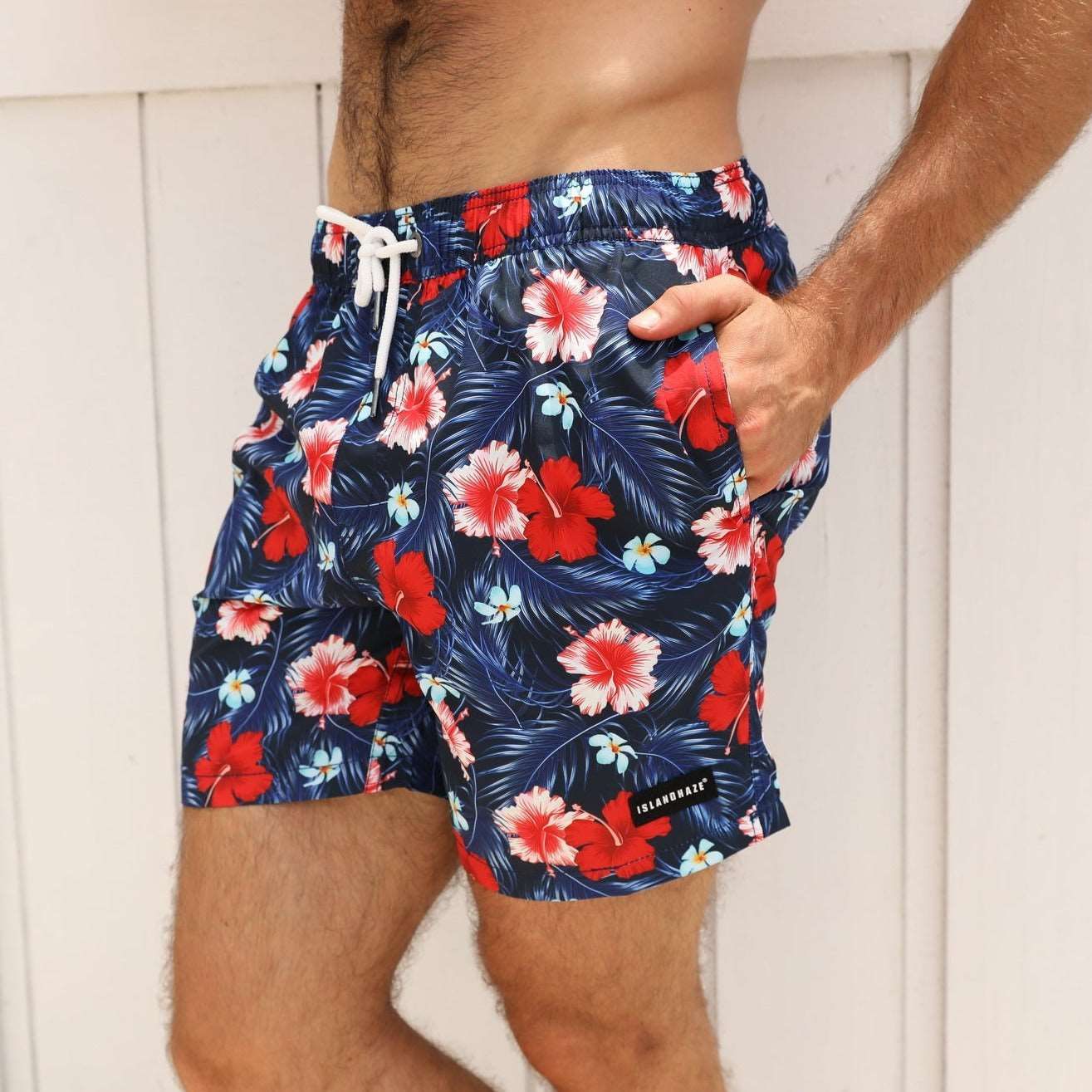 Men's 6'' Stretch Printed Volley Hawaii Swim Trunks-Midsummer sold by IslandHaze product image thumbnail 3