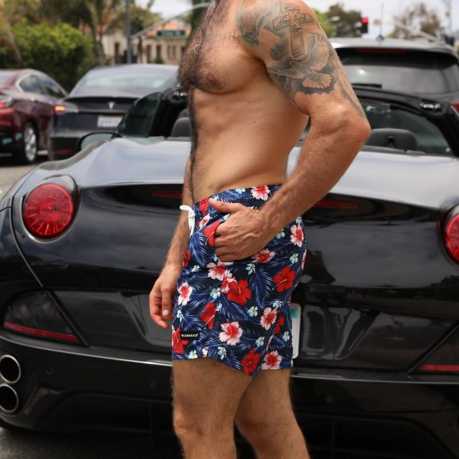 Men's 6'' Stretch Printed Volley Hawaii Swim Trunks-Midsummer sold by IslandHaze product image thumbnail 4