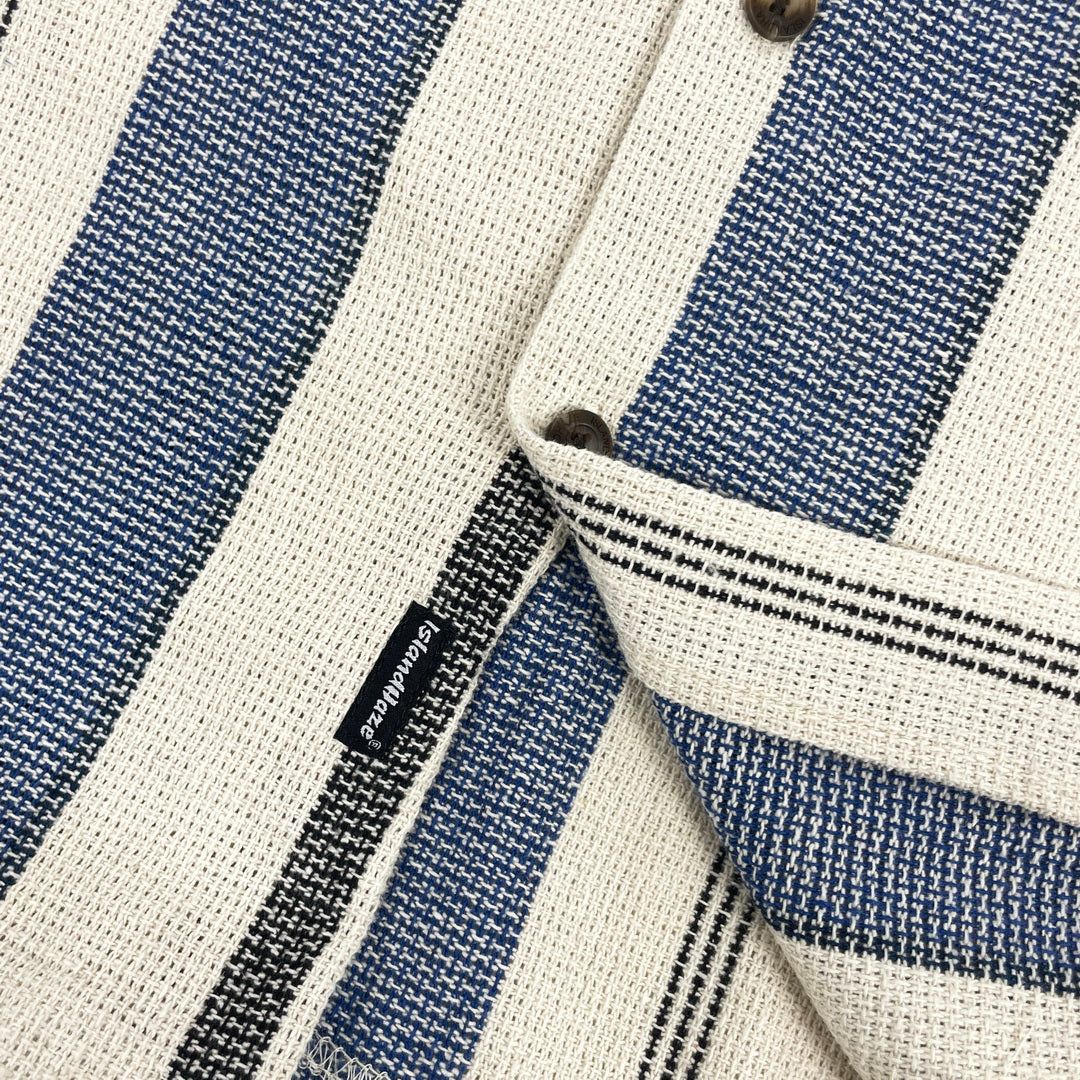 Men's Texture Multi colorStripe S/S Woven Shirts sold by IslandHaze product image thumbnail 4