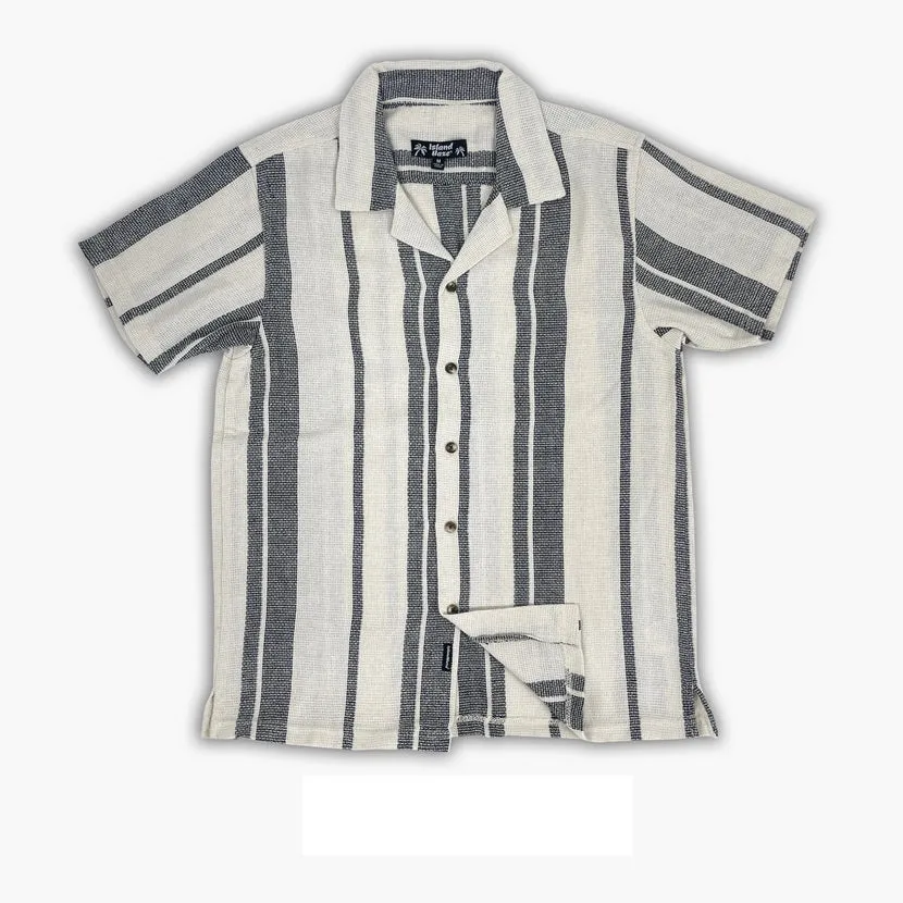Men's Textured Stripe S/S Woven Shirts (MS724714) sold by IslandHaze