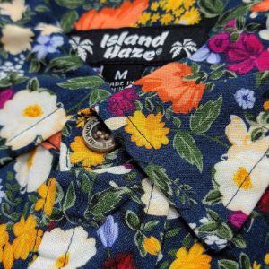 Hawaiian Men's Printed Woven Shirts - Indie Floral sold by IslandHaze