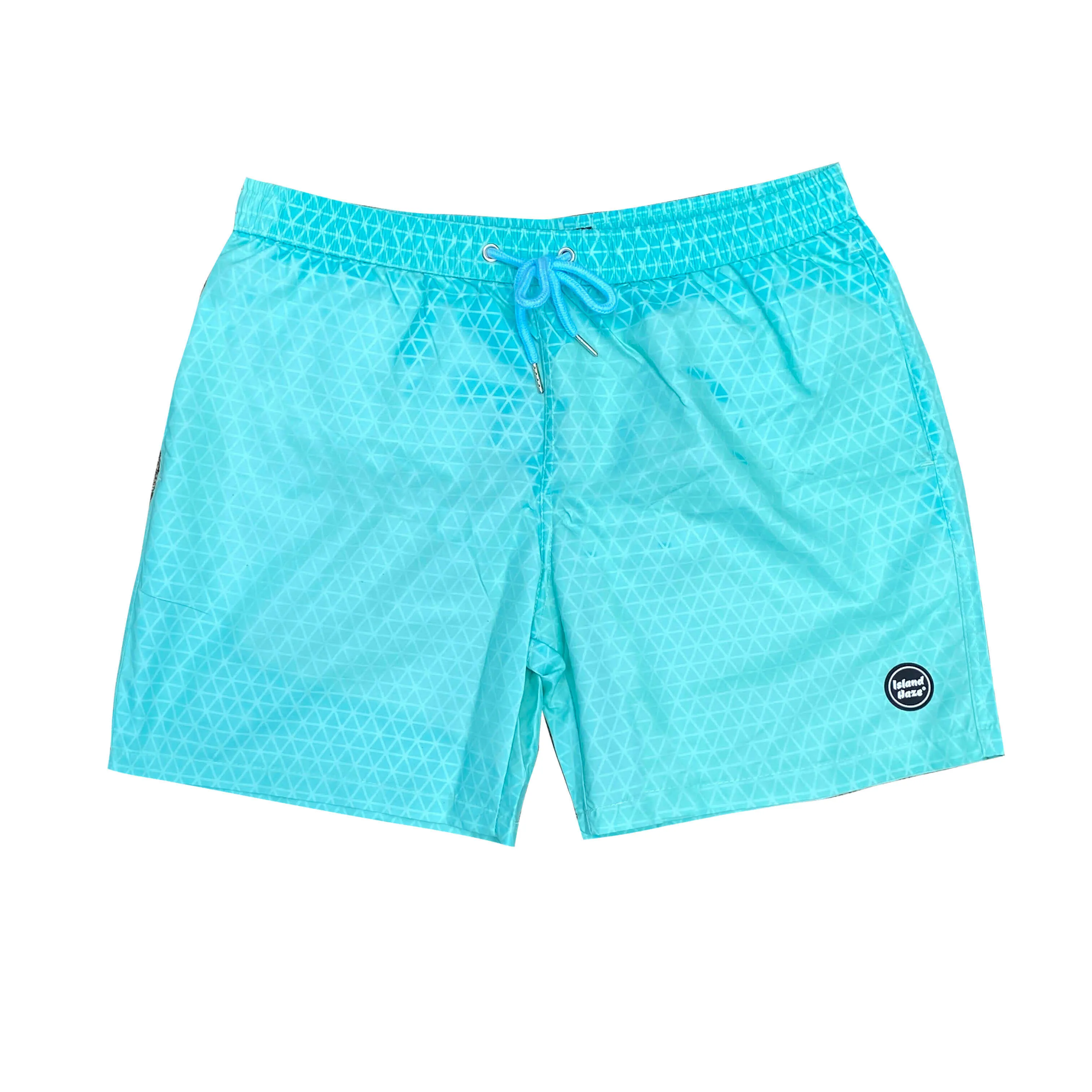 Men's 6 inch Color Changing Swim Trunks-GEOMETRIC RAYS š„Summer Saleš„ sold by IslandHaze product image thumbnail 2