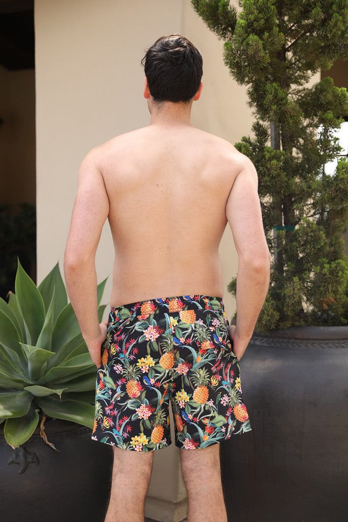 Men's 6'' Stretch Printed Volley Swim Trunks with mesh liner-CORTEZ sold by IslandHaze product image thumbnail 6