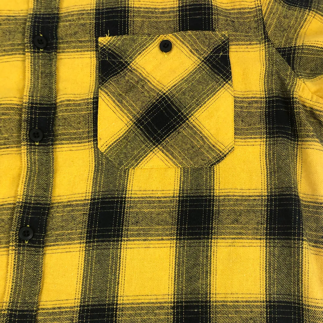 Vintage Washed Flannel Shirt Yellow sold by IslandHaze product image thumbnail 2