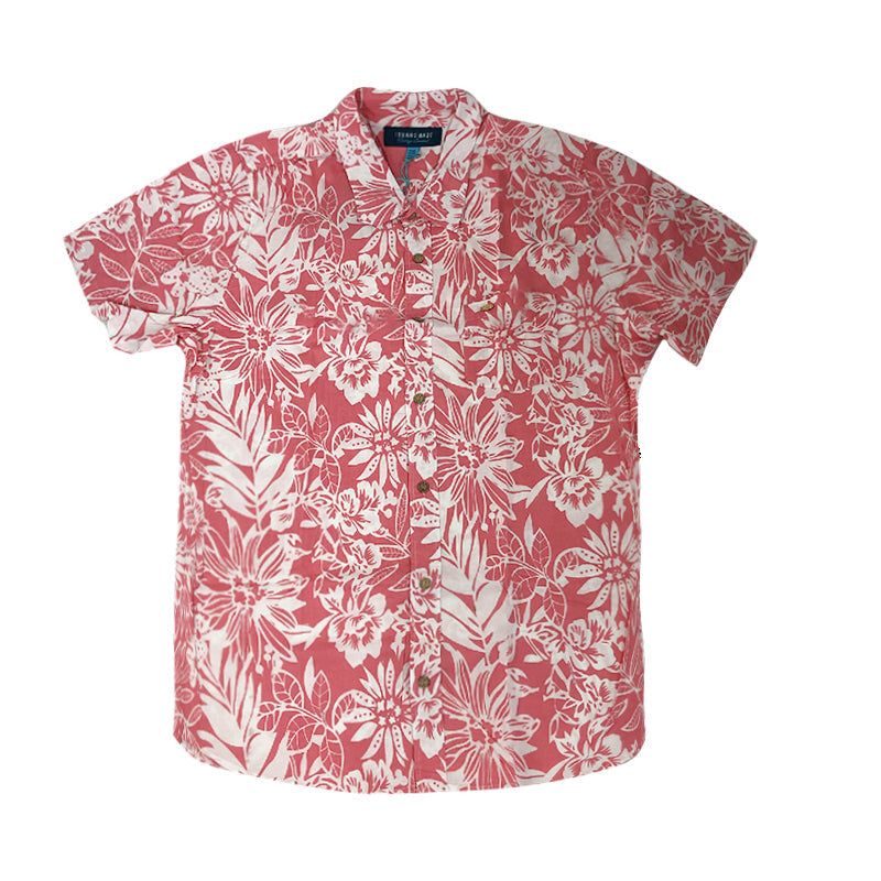 Hawaiian Shirt Red Tropical Shirt sold by IslandHaze