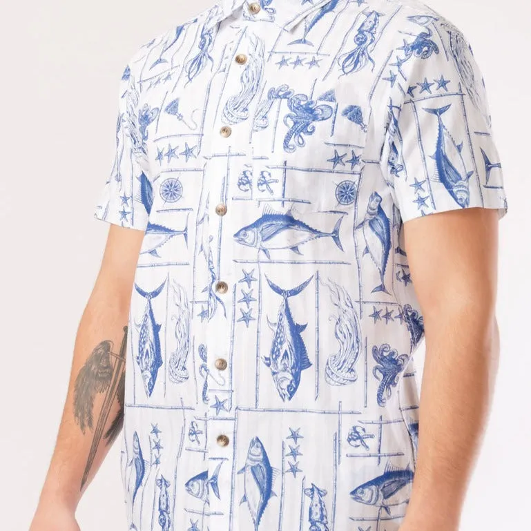Men's Beach Shirt Fishball Short Sleeve Shirt sold by IslandHaze product image thumbnail 2