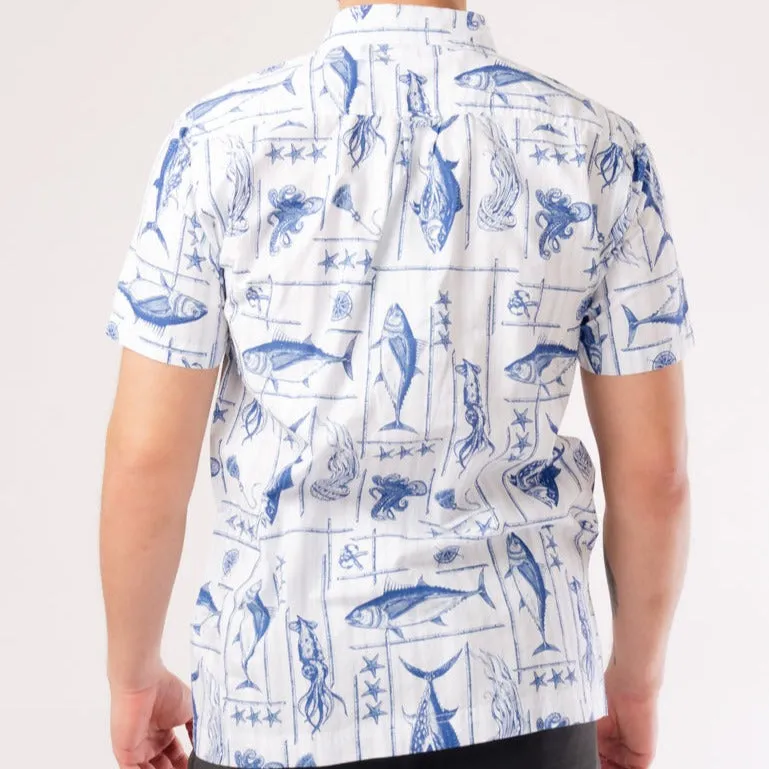 Men's Beach Shirt Fishball Short Sleeve Shirt sold by IslandHaze product image thumbnail 3