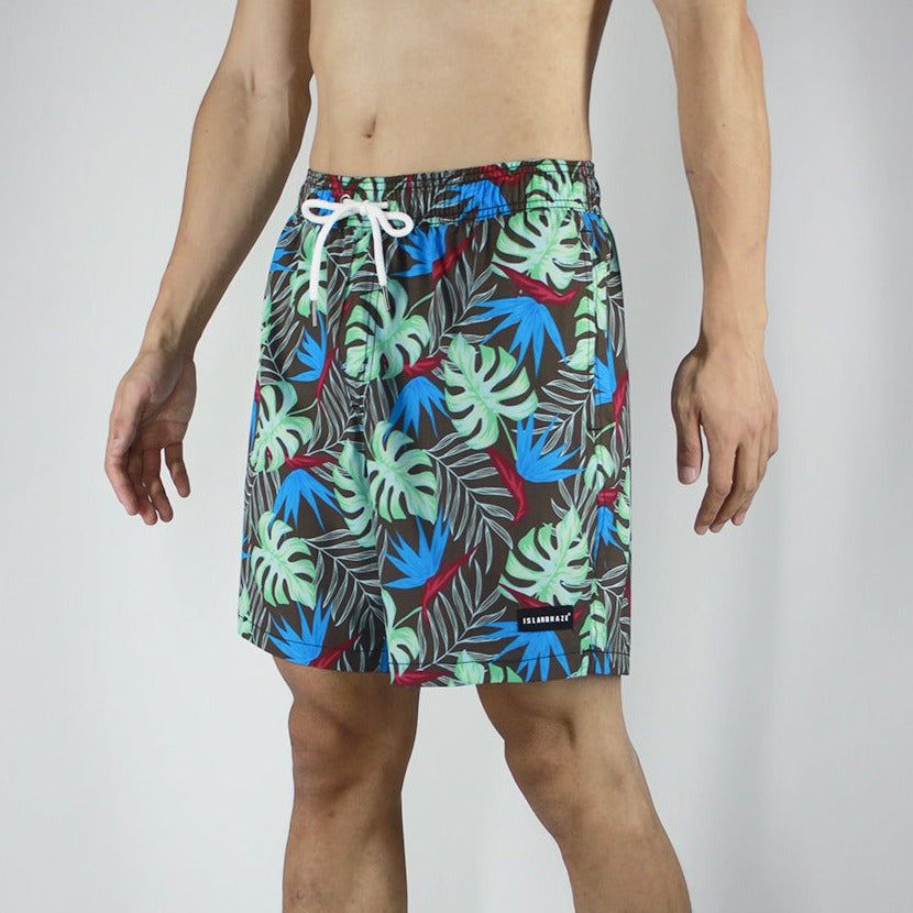 Men's 6'' Stretch Printed Volley Swim Trunks With Pockets-LENO sold by IslandHaze product image thumbnail 3