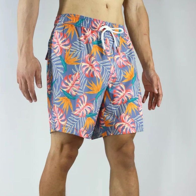 Men's 6'' Stretch Printed Volley Swim Trunks With Pockets-LENO sold by IslandHaze product image thumbnail 9