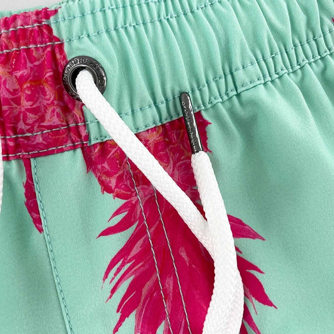 Men's 6'' Stretch Printed Volley Pineapple Swim Trunks-PINA COLADA sold by IslandHaze product image thumbnail 7