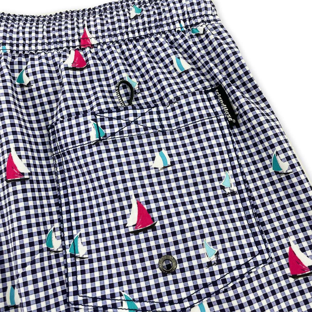 Men's 6'' Stretch Printed Volley Swim Trunks with mesh liner-FULL SAIL sold by IslandHaze product image thumbnail 5