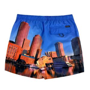 Men's 6'' Stretch Printed Volley Swim Trunks-Skyline sold by IslandHaze