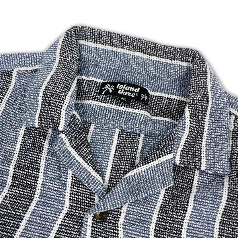 Men's Textured Stripe S/S Woven Shirts (MS724719) sold by IslandHaze product image thumbnail 2