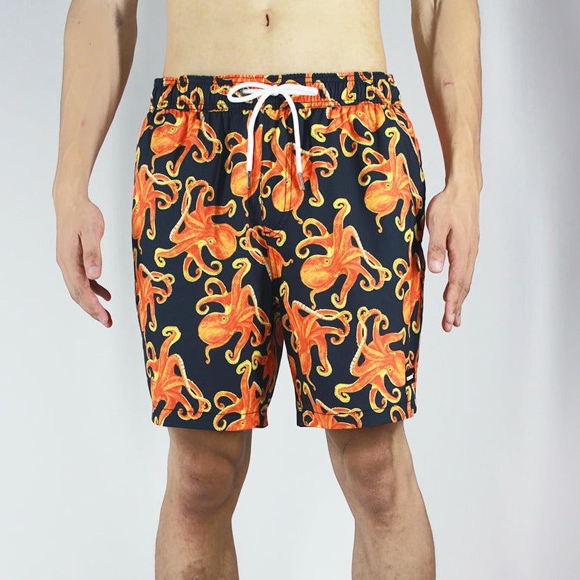 Men's 6'' Stretch Printed Volley Swim Trunks-OCTOPUS sold by IslandHaze product image thumbnail 2