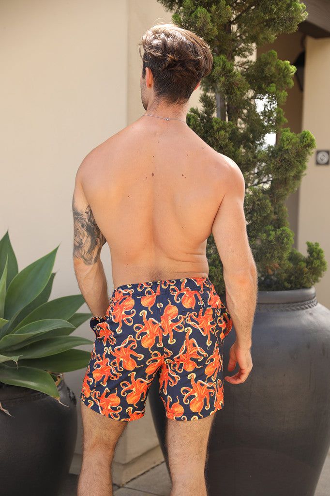 Men's 6'' Stretch Printed Volley Swim Trunks-OCTOPUS sold by IslandHaze product image thumbnail 11