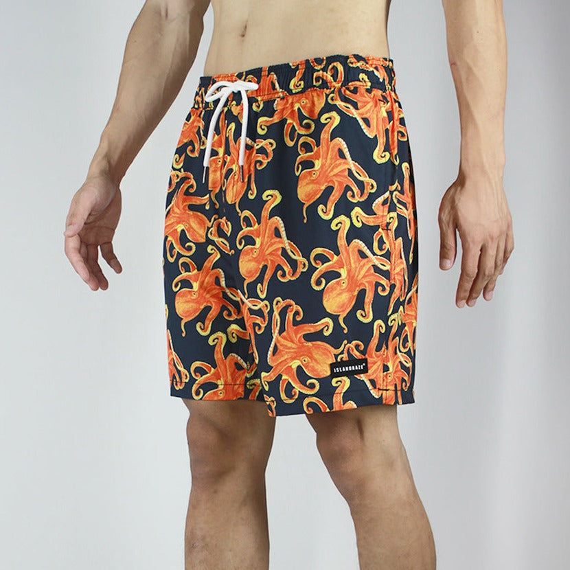 Men's 6'' Stretch Printed Volley Swim Trunks-OCTOPUS sold by IslandHaze product image thumbnail 3
