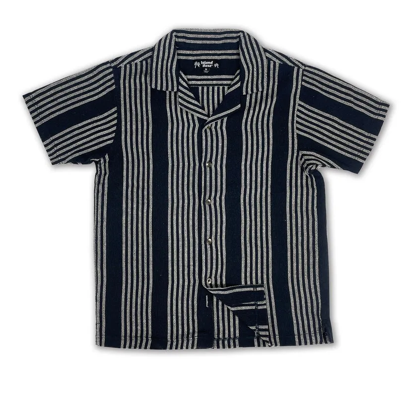 Men's Textured Stripe S/S Woven Shirts (MS724713) sold by IslandHaze