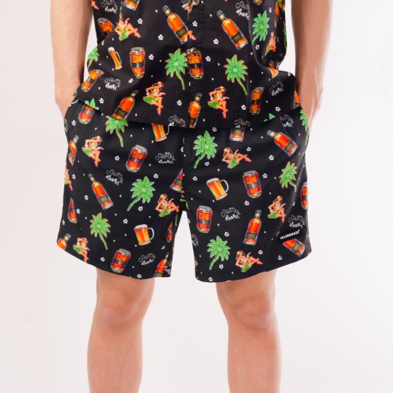 Men's Volley Shorts Coca Party Swim Shorts sold by IslandHaze