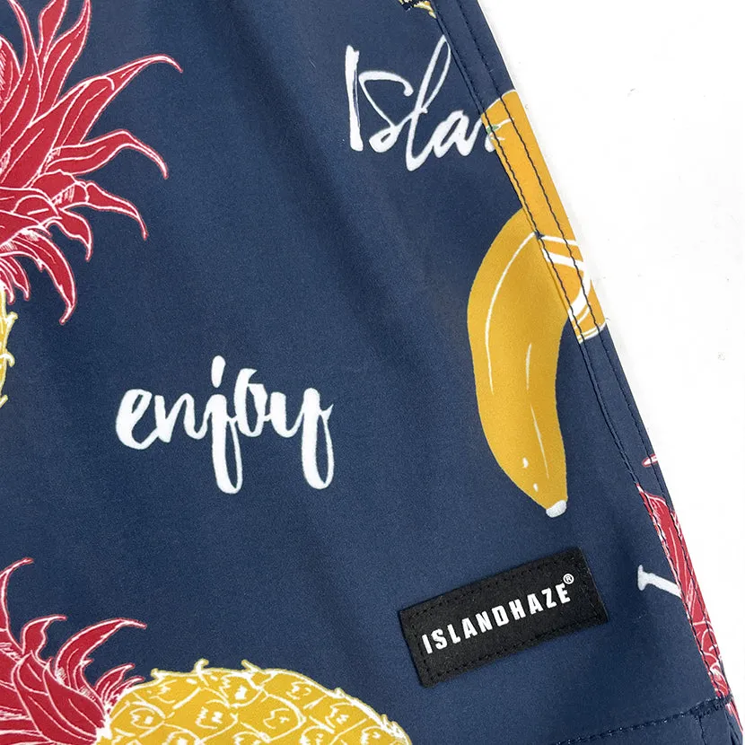 6“ Stretch Printed Volley Shorts NAVY COSMOS sold by IslandHaze product image thumbnail 3