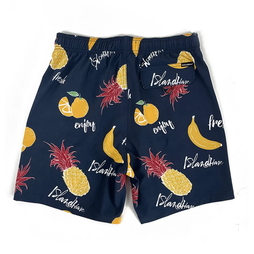 6“ Stretch Printed Volley Shorts NAVY COSMOS sold by IslandHaze product image thumbnail 4