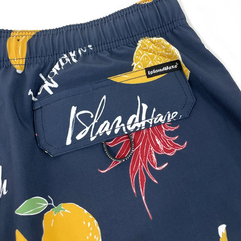 6“ Stretch Printed Volley Shorts NAVY COSMOS sold by IslandHaze product image thumbnail 5