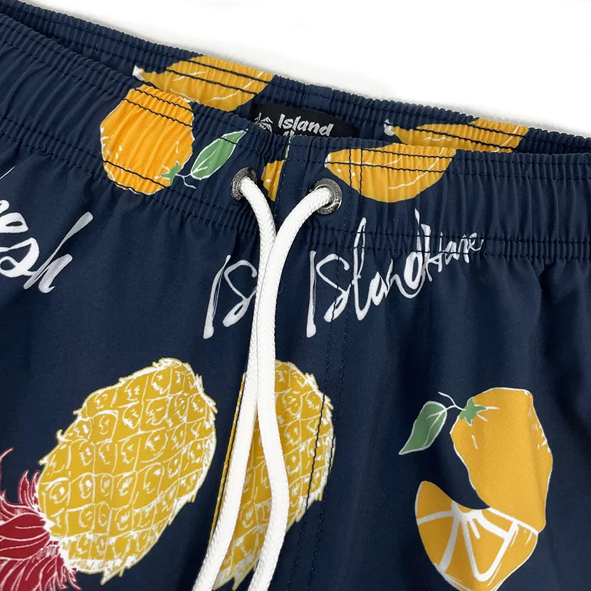 6“ Stretch Printed Volley Shorts NAVY COSMOS sold by IslandHaze product image thumbnail 2